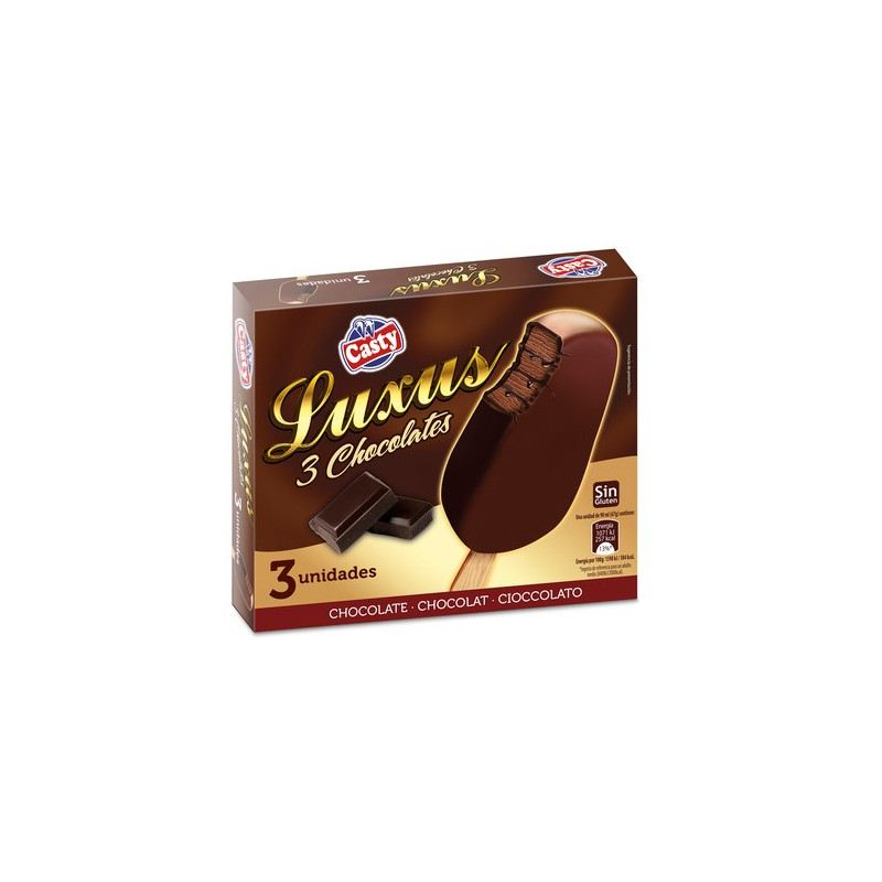 HELADO CASTY LUXUS 3 CHOCOLATES 