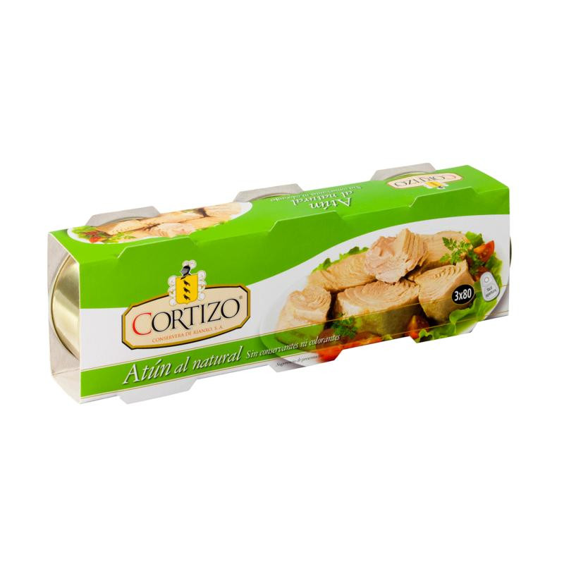 ATÚN CORTIZO NATURAL 3X56GR