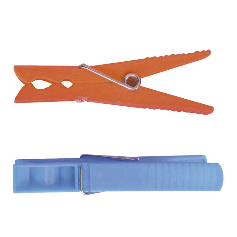 PINZAS PLASTICO XL ROPA PACK 12P