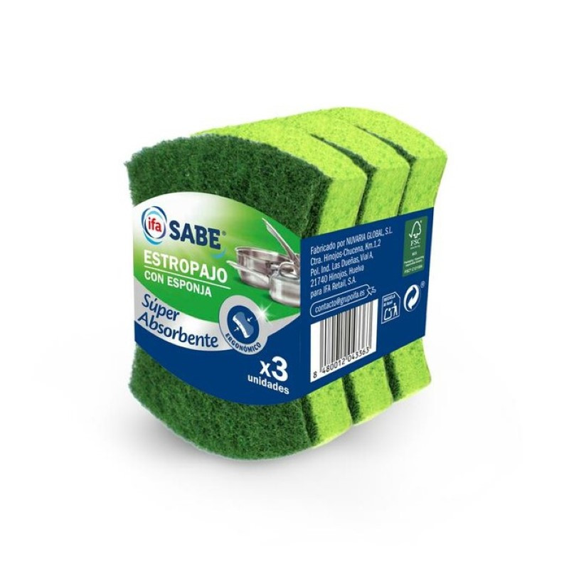 ESTROPAJO ESPONJA IFA 3UDS