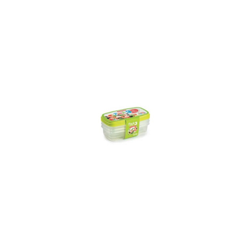 PACK 3 FIAMBRERA COLOR RECTANGULAR 0 25 L