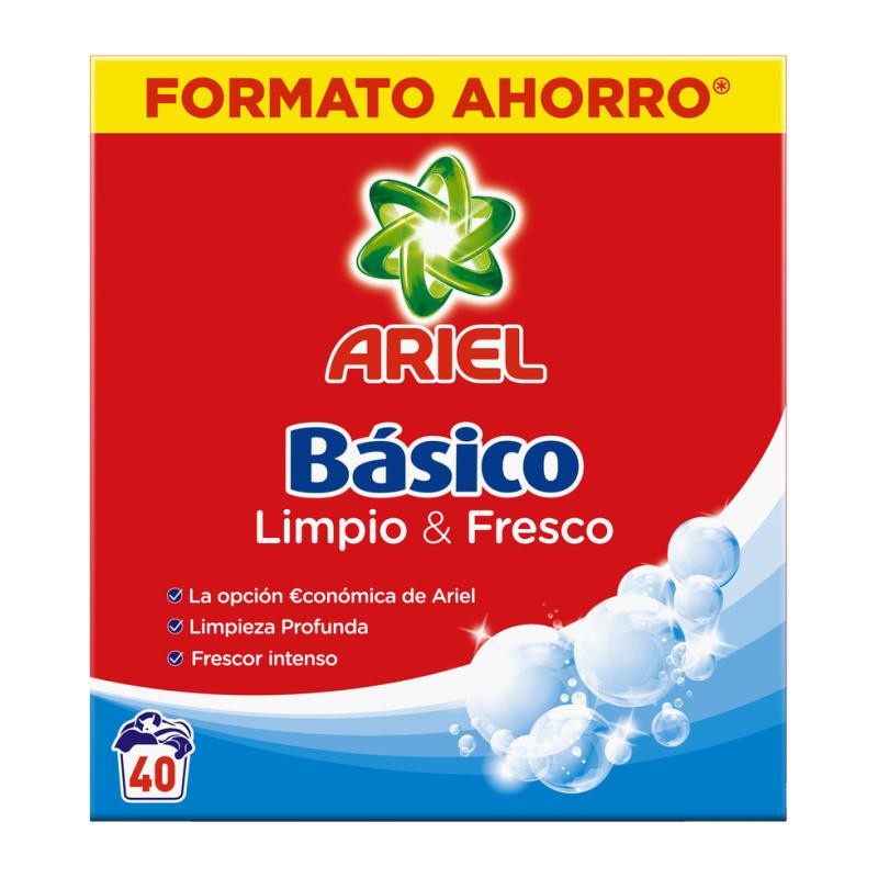 DETERGENTE BASICO ARIEL MALETA 40CC