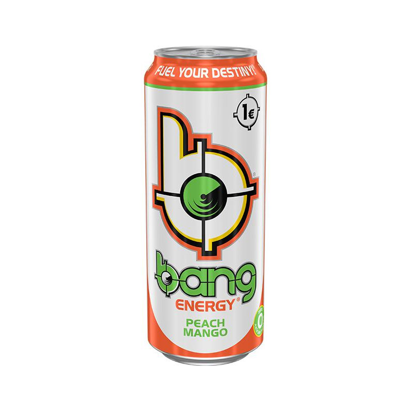 BEBIDA ENERGETICA BANG PEACH MANGO 500ML