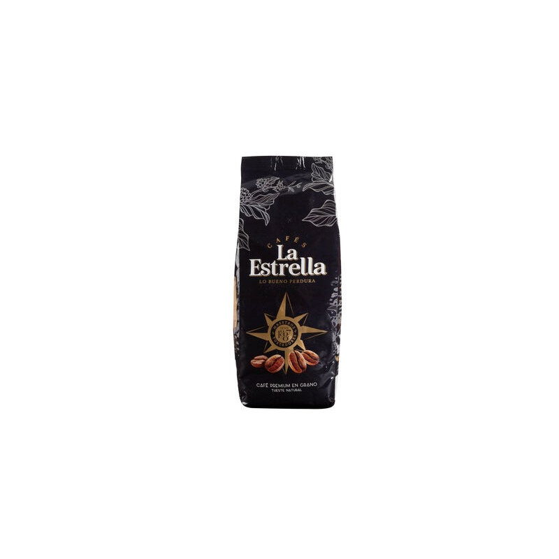 CAFÉ EN GRANO NATURAL PREMIUM LA ESTRELLA 500GR