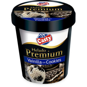 HELADO CASTY PREM VAI/COOK  500ML