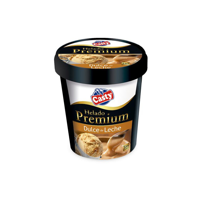 HELADO CASTY PREMIUM DULCE LECHE 500ML