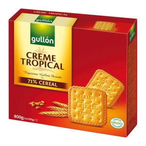 GALLETA CREME TROPICAL GULLON 800GR