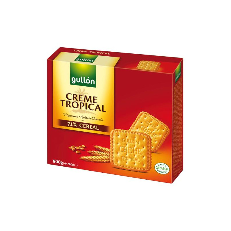 GALLETA CREME TROPICAL GULLON 800GR