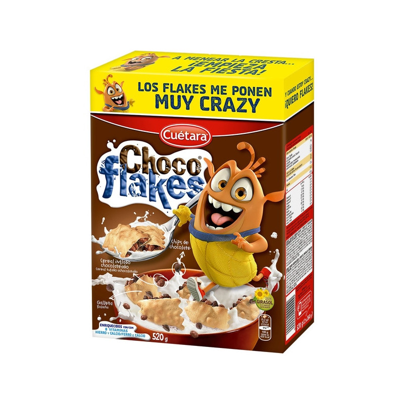 CEREALES CHOCOLATE FLAKES CUETARA 520GR