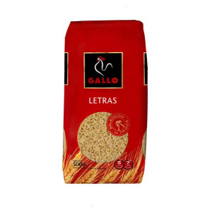 PASTA LETRAS GALLO 450GR