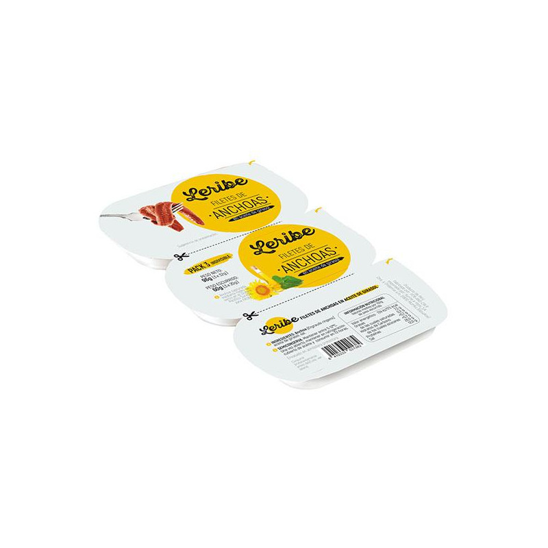 ANCHOAS ACEITE GIRASOL LERIBE P3 20G/U ESCURR