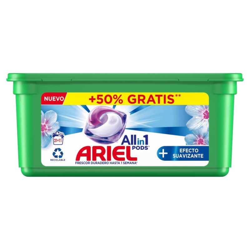 DETERGENTE ARIEL ACTIVE TODO EN 1 23-12 CAPSULAS