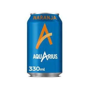 REFRESCO AQUARIUS NARANJA LATA 33CL