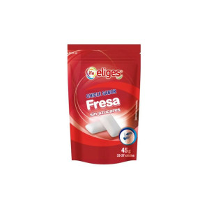 CHICLE DE FRESA SIN AZUCAR IFA 45GR