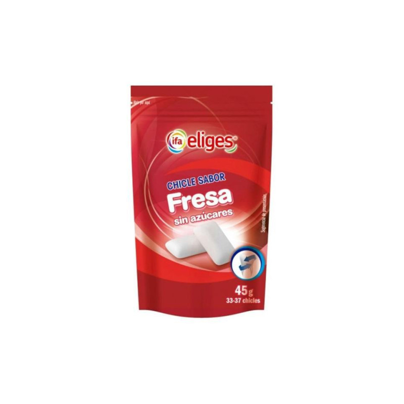 CHICLE DE FRESA SIN AZUCAR IFA 45GR