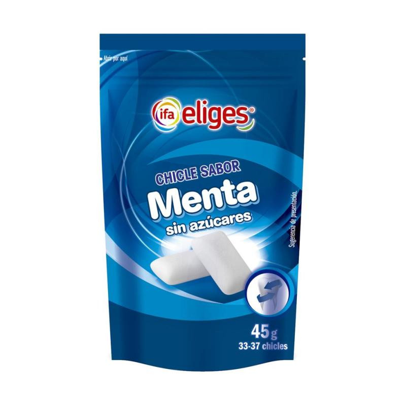 CHICLE MENTA SIN AZUCAR IFA 45GR