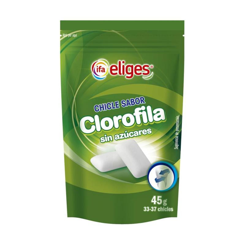 CHICLE CLOROFILA IFA SIN AZUCAR 45GR