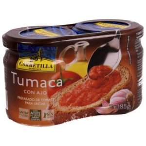 TUMACA CON AJO CARRETILLA 2X185GR
