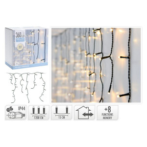 CORTINA ILUMINACION 360 LEDS CALIDAD