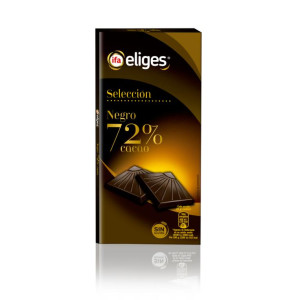 TABLETA CHOCOLATE NEGRO 72  IFA 100GR