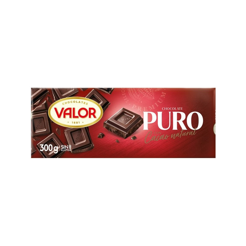 TABLETA CHOCOLATE VALOR PURO 300GR