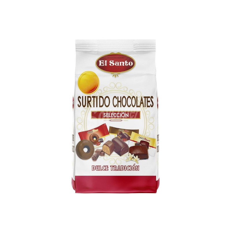 SURTIDO SABOR CHOCOLATE EL SANTO BOLSA 180GR