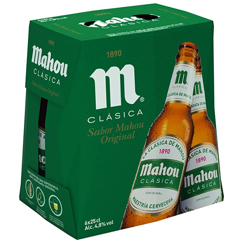CERVEZA MAHOU CLASICA 6X25CL