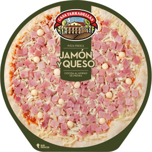 PIZZA JAMON Y QUESO TARRADELLAS 405GR