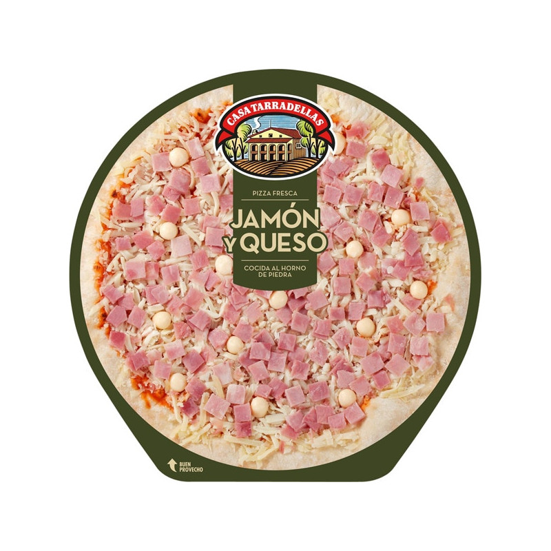 PIZZA JAMON Y QUESO TARRADELLAS 405GR
