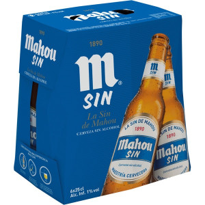 CERVEZA MAHOU SIN 6X25CL