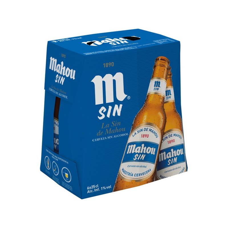 CERVEZA MAHOU SIN 6X25CL