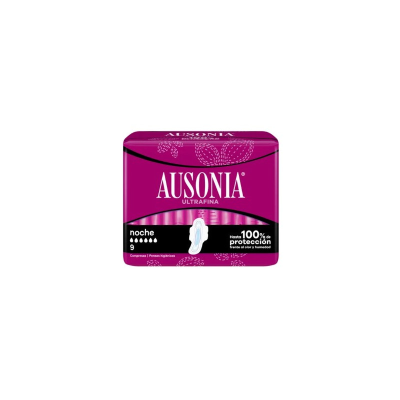 COMPRESA AUSONIA NOCHE ULTRAFINA 9UDS