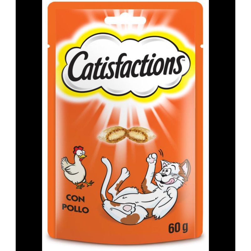SNACK GATO POLLO CATISFACTIONS 60GR