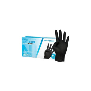 GUANTE NITRILO SIN POLVO NEGRO TALLA M