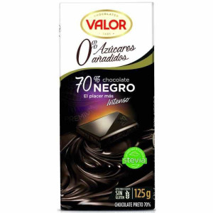 TABLETA CHOCOLATE SIN AZUCAR NEGRO 70  VALOR 100GR