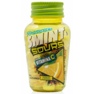 CARAMELO SIN AZÚCAR SMINT SOURS LIMÓN 49GR