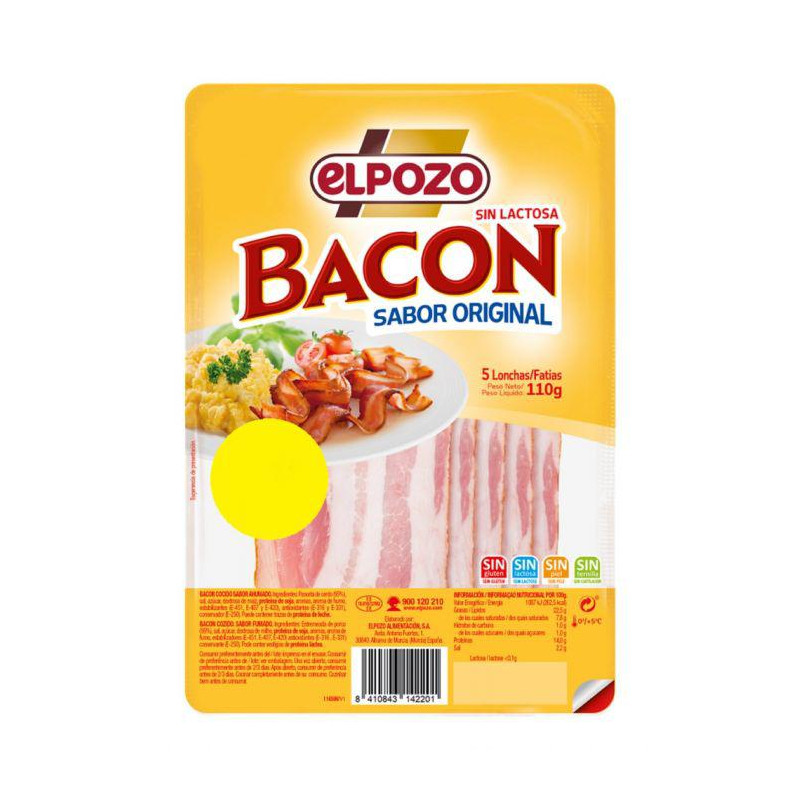 BACON LONCHAS EL POZO 110GR
