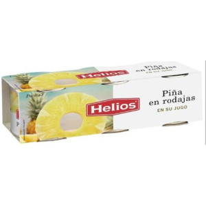 PIÑA EN SU JUGO HELIOS PACK 3X140GR