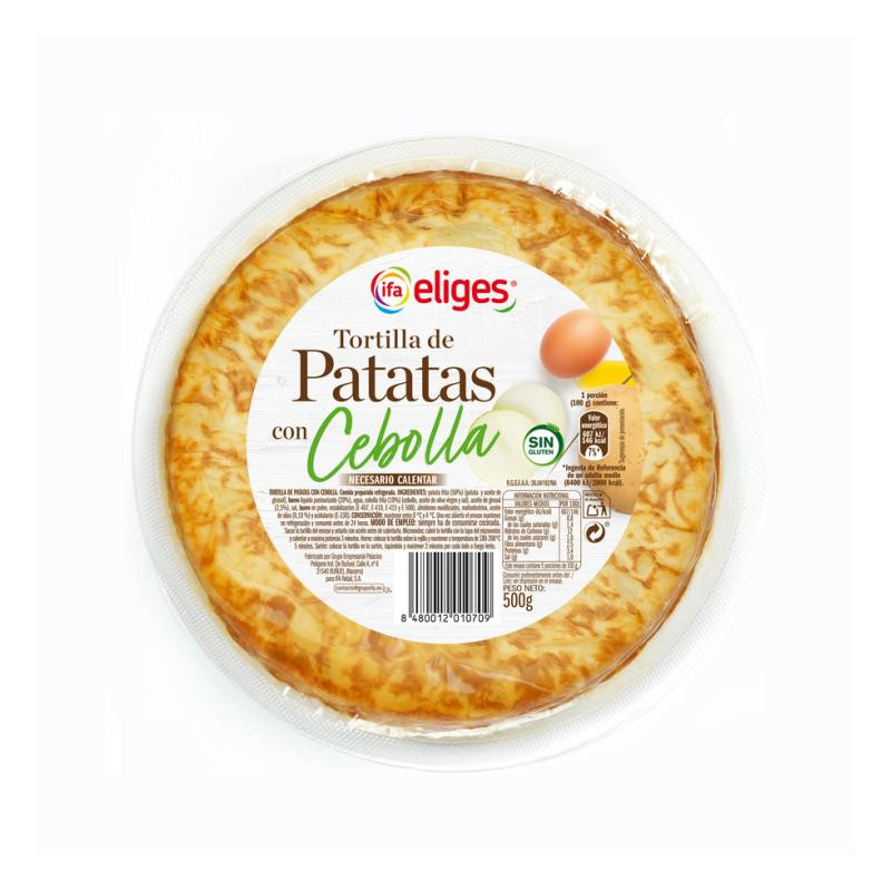 TORTILLA DE PATATA CON CEBOLLA IFA 500GR