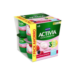 YOGUR ACTIVIA CREMOSO 0  FRUTOS SILVESTRES X8