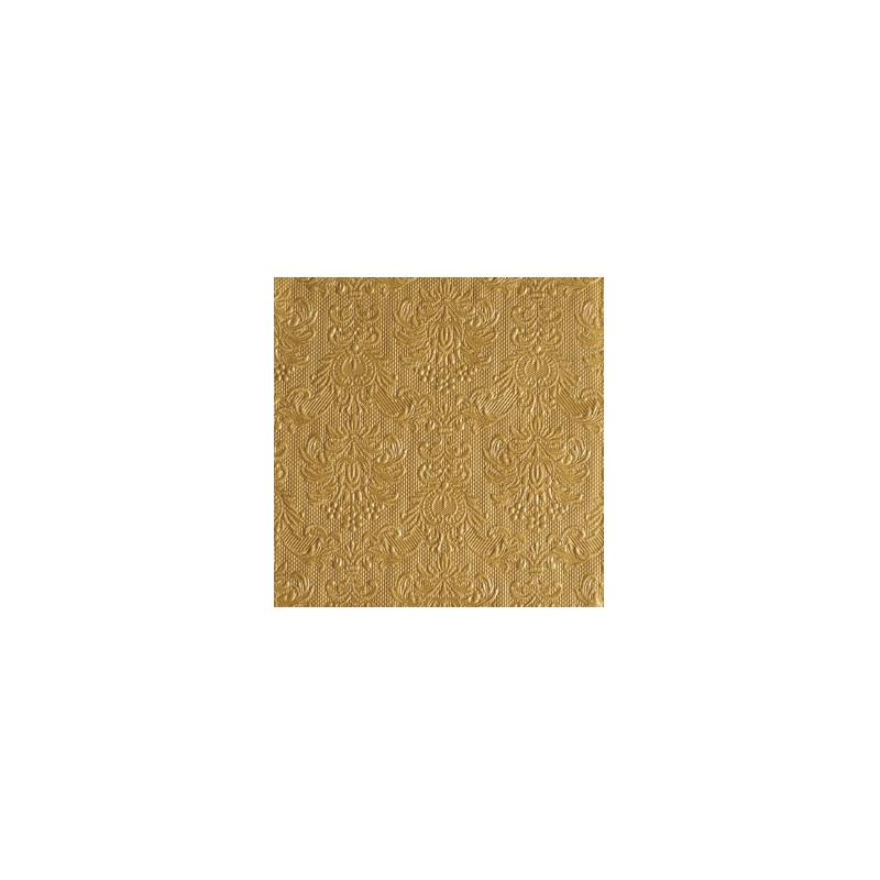 SERVILLETA 33X33CM  GRABADA LISA ORO