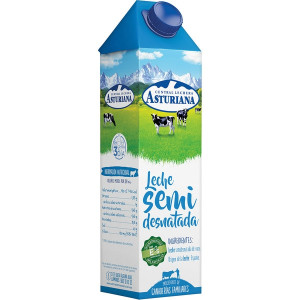 LECHE SEMIDESNATADA ASTURIANA 1L