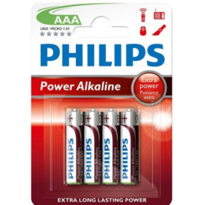 PILA ALCALINA PHILIPS 4xAAA