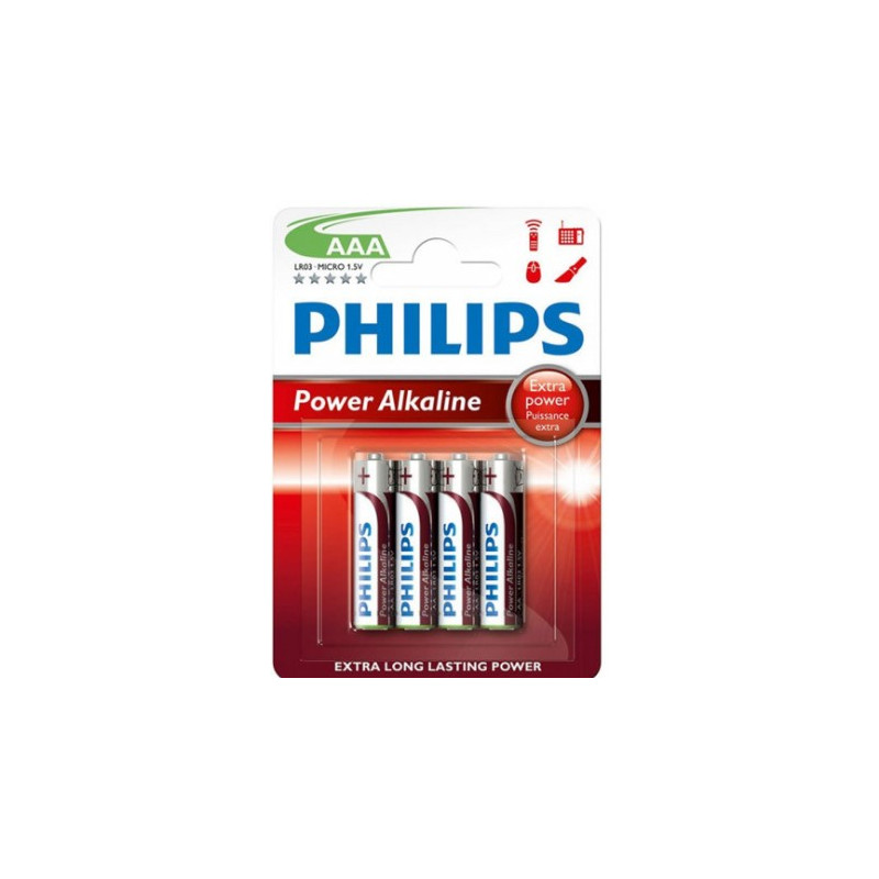 PILA ALCALINA PHILIPS 4xAAA