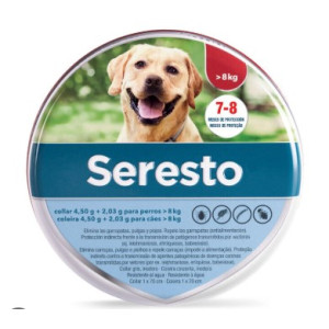 COLLAR ANTIPARASITARIO SERESTO  8KG 70CM