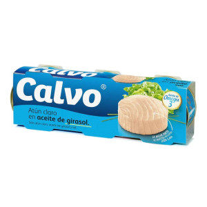 ATUN CLARO EN ACEITE DE GIRASOL CALVO 4X65GR