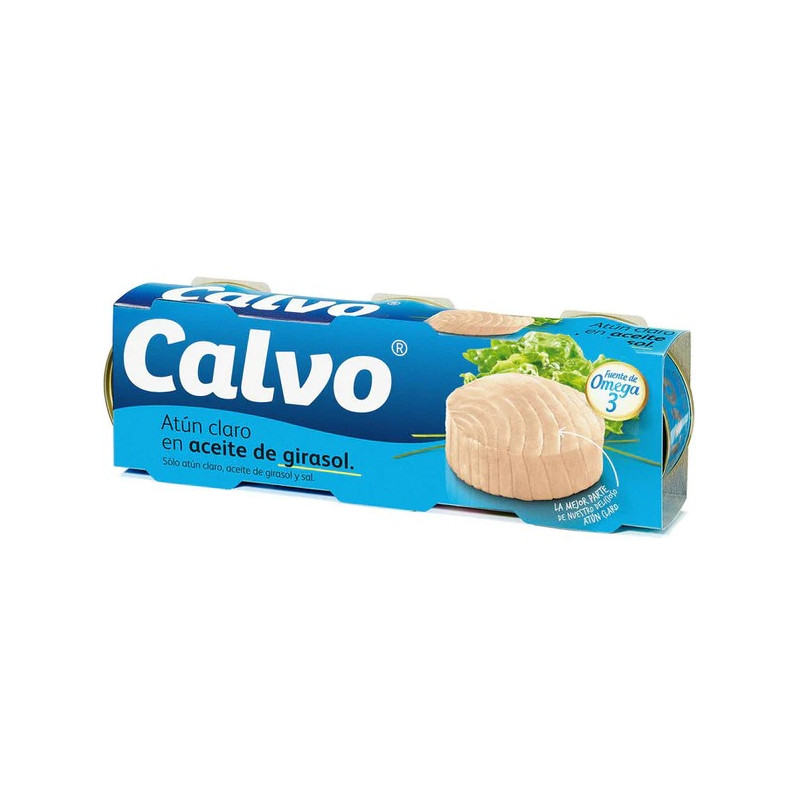 ATUN CLARO EN ACEITE DE GIRASOL CALVO 4X65GR
