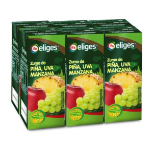 ZUMO CONCENTRADO PIÑA/UVA/MANZ IFA 6X200ML