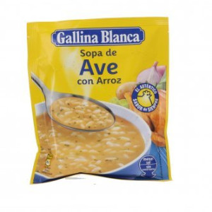 SOPA AVE CON ARROZ GALLINA BLANCA 85GR