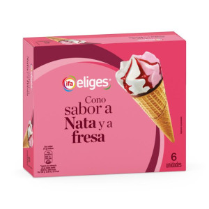 HELADO CONO NATA FRESA IFA 6X120ML